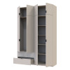 Kleiderschrank Doros Lukas mit Drehtüren Kaschmir 160x50x240 (80737728)