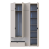 Kleiderschrank Doros Lukas mit Drehtüren Kaschmir 160x50x240 (80737728)