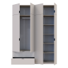 Kleiderschrank Doros Lukas mit Drehtüren Kaschmir 180x50x240 (80737729)