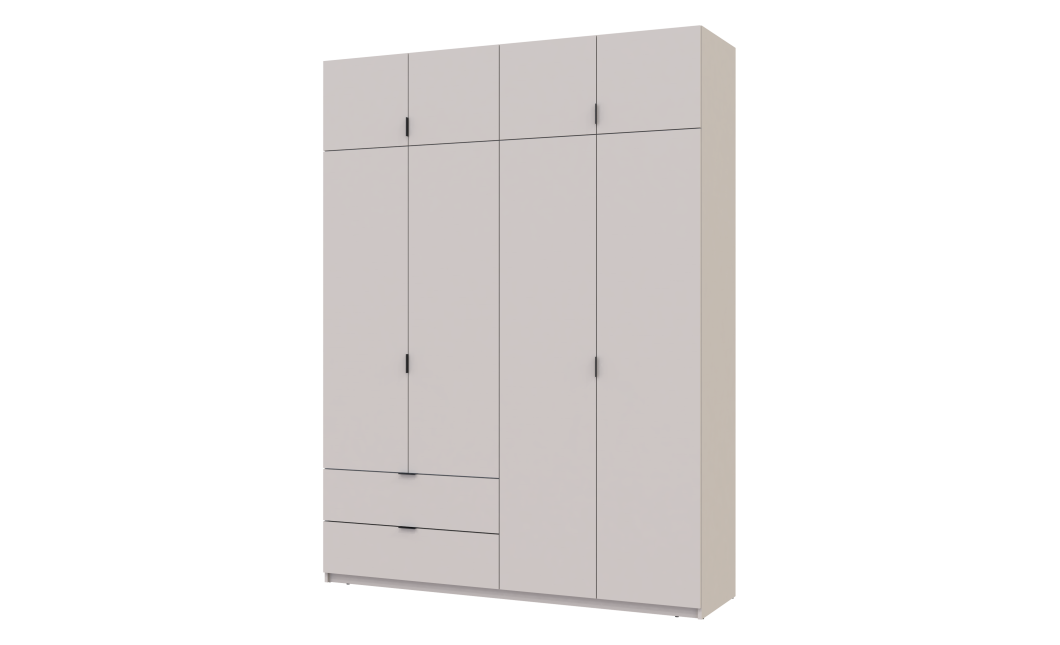 Kleiderschrank Doros Lukas mit Drehtüren Kaschmir 180x50x240 (80737729)