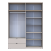 Kleiderschrank Doros Lukas mit Drehtüren Kaschmir 180x50x240 (80737729)