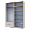 Kleiderschrank Doros Lukas mit Drehtüren Kaschmir 180x50x240 (80737729)