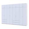 Kleiderschrank-Set Doros Lukas Weiß 4+4 Türen 320x50x240 (42005126)