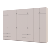 Kleiderschrank-Set Doros Lukas Kaschmir 4+4 Türen 360x50x240 (42005144)