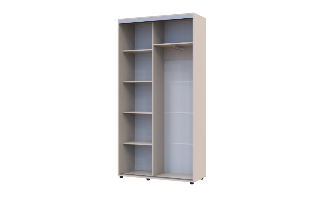 Kleiderschrank Doros Sigma Slim Schiebetüren Kaschmir 2 Türen 110x45x214.4 (42005445)