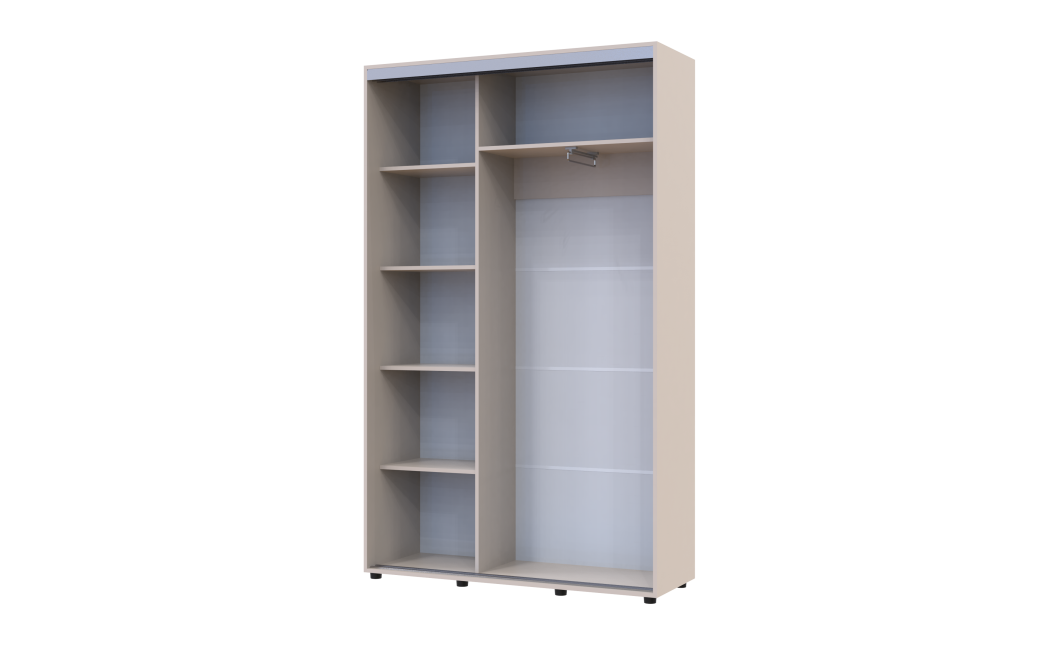 Kleiderschrank Doros Sigma Slim Schiebetüren Kaschmir 2 Türen 130x45x214.4 (42005447)
