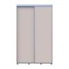 Kleiderschrank Doros Sigma Slim Schiebetüren Kaschmir 2 Türen 130x45x214.4 (42005447)