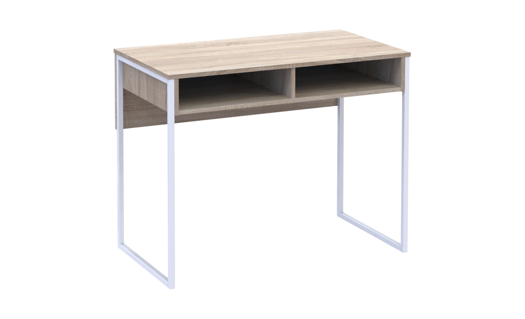 Schreibtisch Doros Bart Sonoma Eiche mit Ablage 100x55x78,1 (41510123)