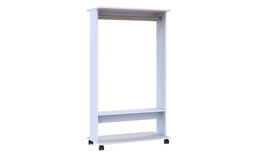 Kleiderständer Doros D2 Weiß 85x41,6x150 (41510080)