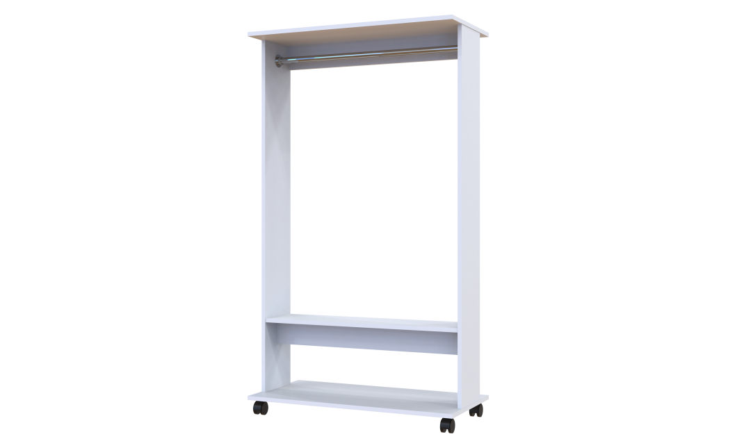 Kleiderständer Doros D2 Weiß 85x41,6x150 (41510080)