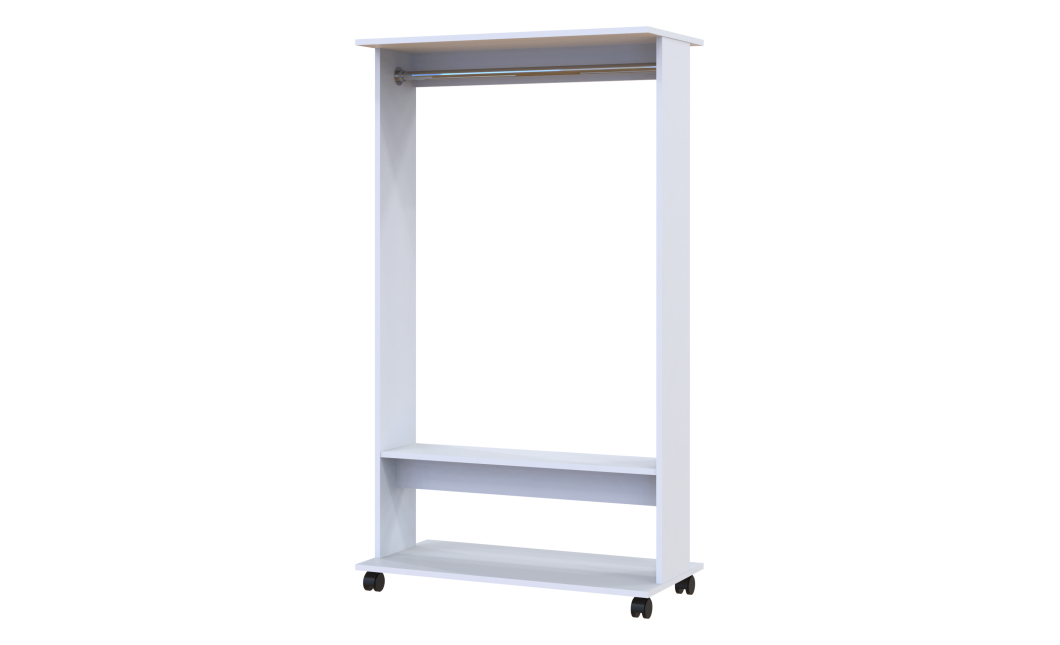 Kleiderständer Doros D2 Weiß 85x41,6x150 (41510080)
