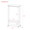 Kleiderständer Doros D2 Weiß 85x41,6x150 (41510080)
