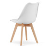 Essgruppe: Tisch NP 120x80 Craft / Schwarz + 2 Stühle MARK Weiß (100408162)