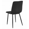 Essgruppe: Tisch NP 120x80 Craft / Schwarz + 4 Stühle LIBRA Schwarzer Samt / Schwarze Beine (100408835)