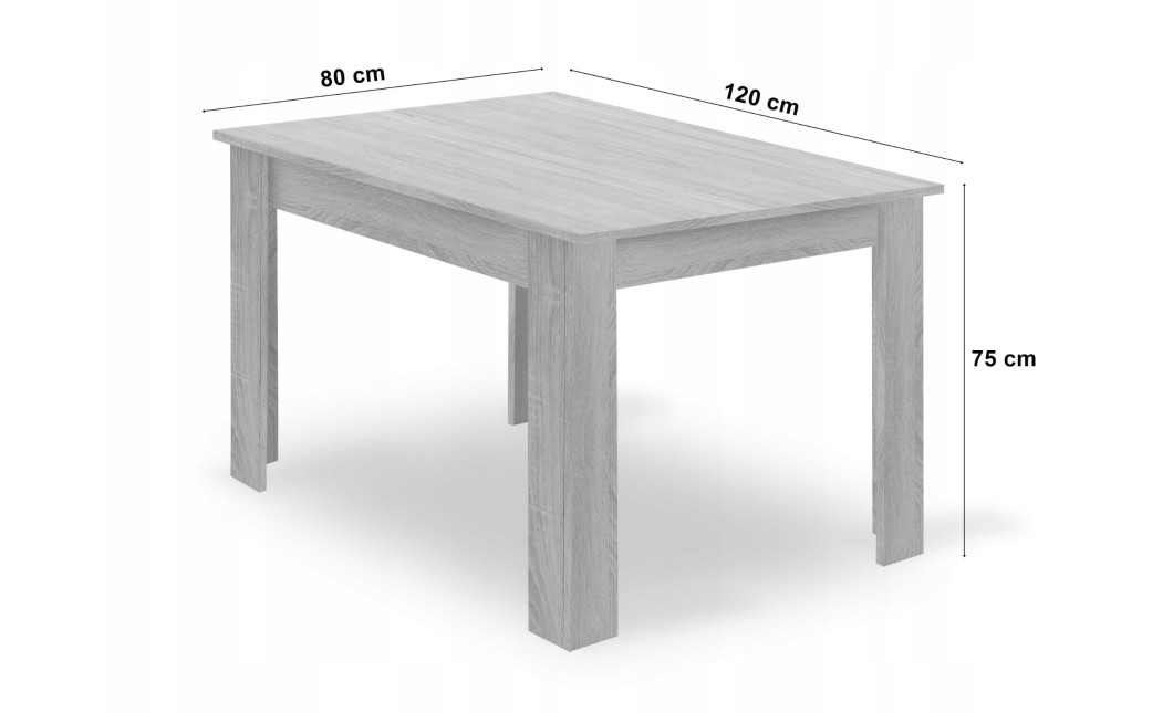 Essgruppe: Tisch NP 120x80 Craft / Schwarz + 4 Stühle LIBRA Schwarzer Samt / Schwarze Beine (100408835)