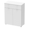 Kommode Doros Ron 2 Weiß 2 Türen 1 Schublade 80x38x100 (41516003)
