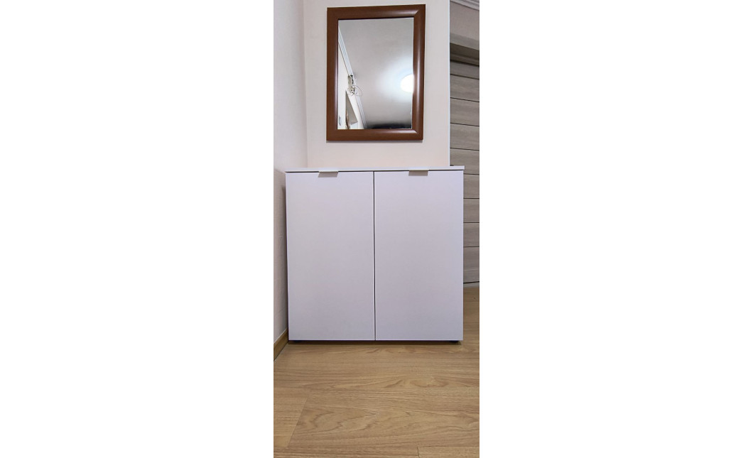 Kommode Doros Ron 3 Weiß 2 Türen 80x38x81 (41516001)