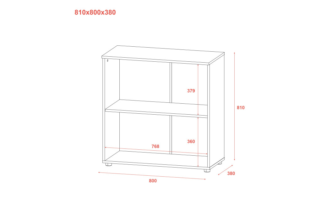 Kommode Doros Ron 3 Kaschmir 2 Türen 80x38x81 (41516045)