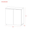 Kommode Doros Ron 3 Kaschmir 2 Türen 80x38x81 (41516045)