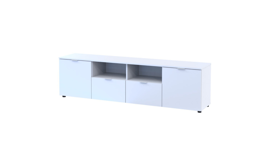 Kommode Doros Ron 4 Weiß 2 Türen 2 Schubladen 180x38x50 (44900221)