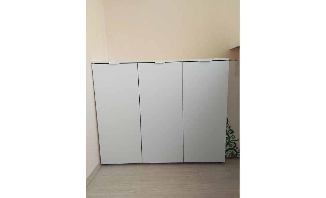 Kommode Doros Ron 6 Weiß 3 Türen 120x38x100 (41515999)