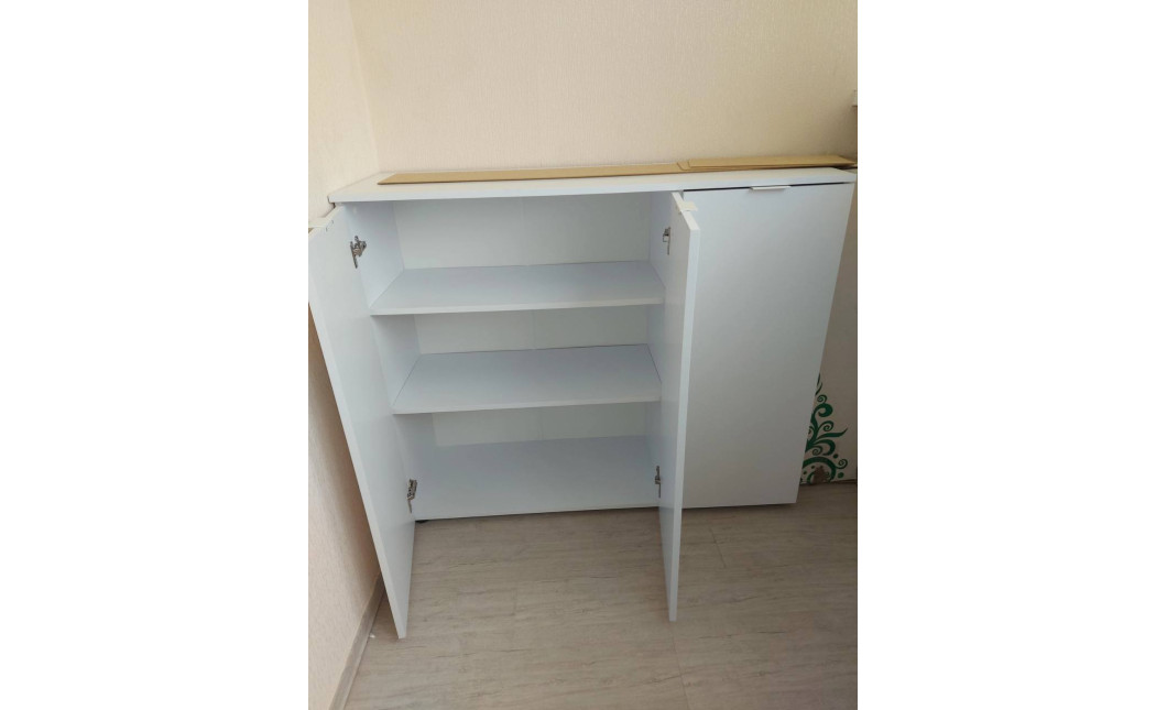 Kommode Doros Ron 6 Weiß 3 Türen 120x38x100 (41515999)