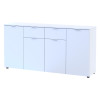Kommode Doros Ron 7 Weiß 4 Türen 2 Schubladen 160x38x81 (44900222)