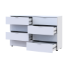 Kommode Doros Ron 8 Weiß 8 Schubladen 130x38x81 (41516172)