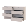 Kommode Doros Ron 8 Kaschmir 8 Schubladen 130x38x81 (41516171)