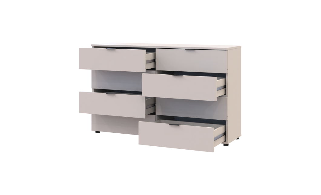 Kommode Doros Ron 8 Kaschmir 8 Schubladen 130x38x81 (41516171)