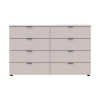 Kommode Doros Ron 8 Kaschmir 8 Schubladen 130x38x81 (41516171)