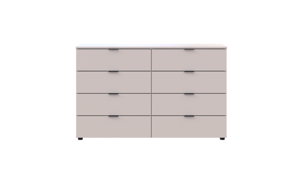 Kommode Doros Ron 8 Kaschmir 8 Schubladen 130x38x81 (41516171)