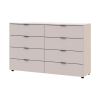 Kommode Doros Ron 8 Kaschmir 8 Schubladen 130x38x81 (41516171)