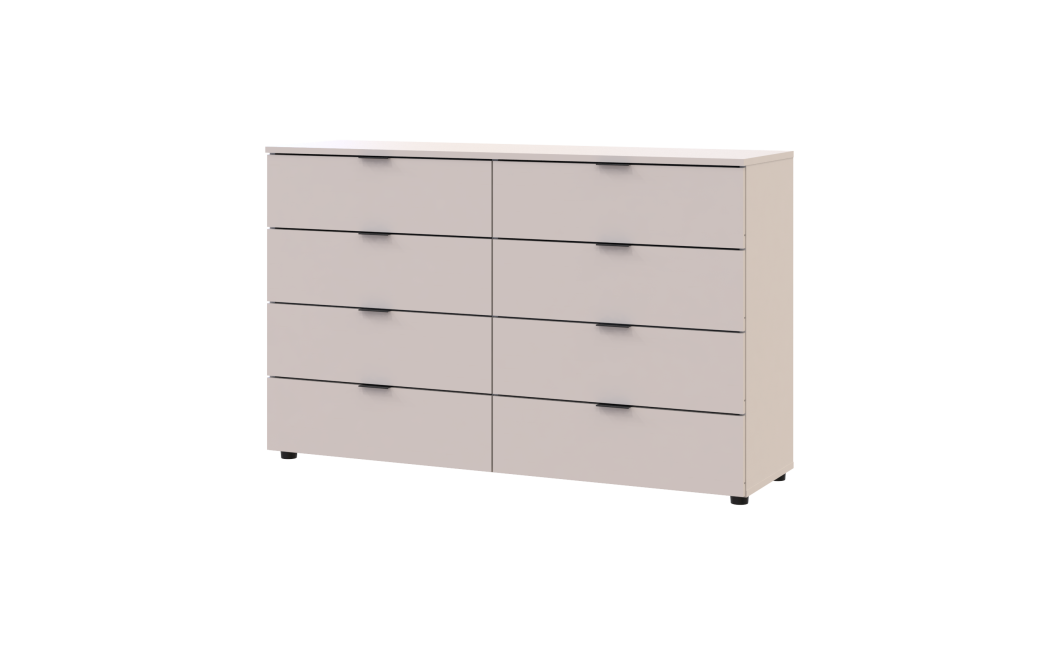 Kommode Doros Ron 8 Kaschmir 8 Schubladen 130x38x81 (41516171)