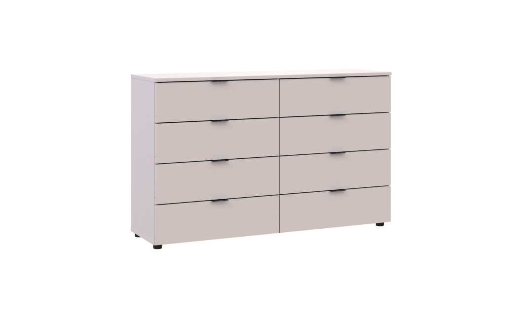 Kommode Doros Ron 8 Kaschmir 8 Schubladen 130x38x81 (41516171)