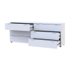 Kommode Doros Ron 9 Weiß 6 Schubladen 160x38x62 (41516175)