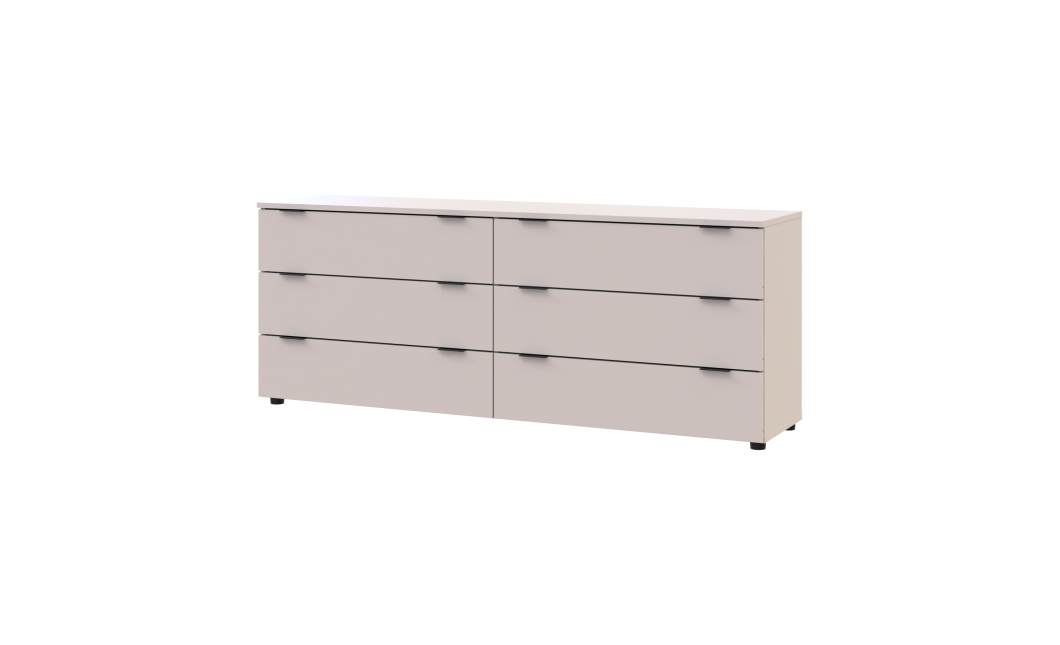 Kommode Doros Ron 9 Kaschmir 6 Schubladen 160x38x62 (41516174)