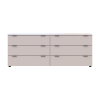 Kommode Doros Ron 9 Kaschmir 6 Schubladen 160x38x62 (41516174)