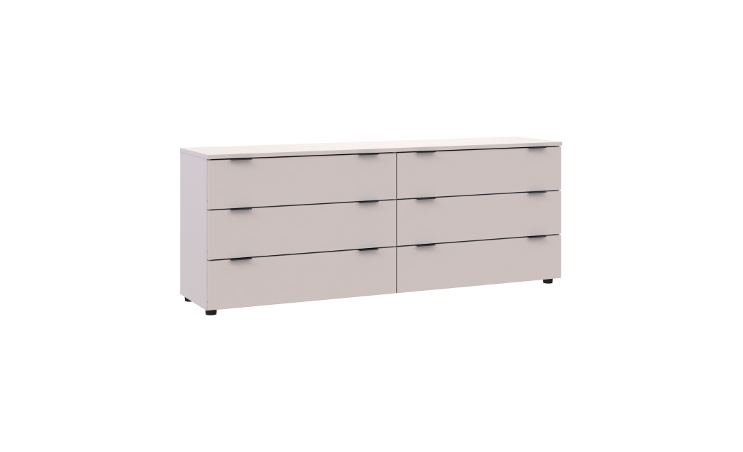 Kommode Doros Ron 9 Kaschmir 6 Schubladen 160x38x62 (41516174)
