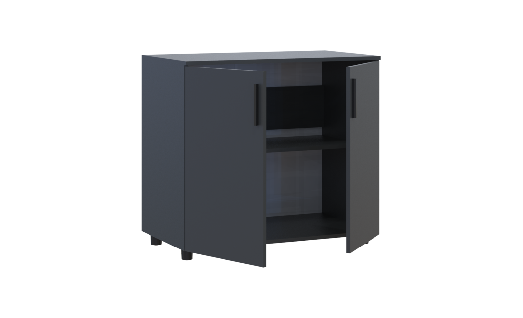 Kommode Doros Thorn Anthrazit 2 Türen 90x51,6x80 (41510149)