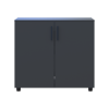 Kommode Doros Thorn Anthrazit 2 Türen 90x51,6x80 (41510149)
