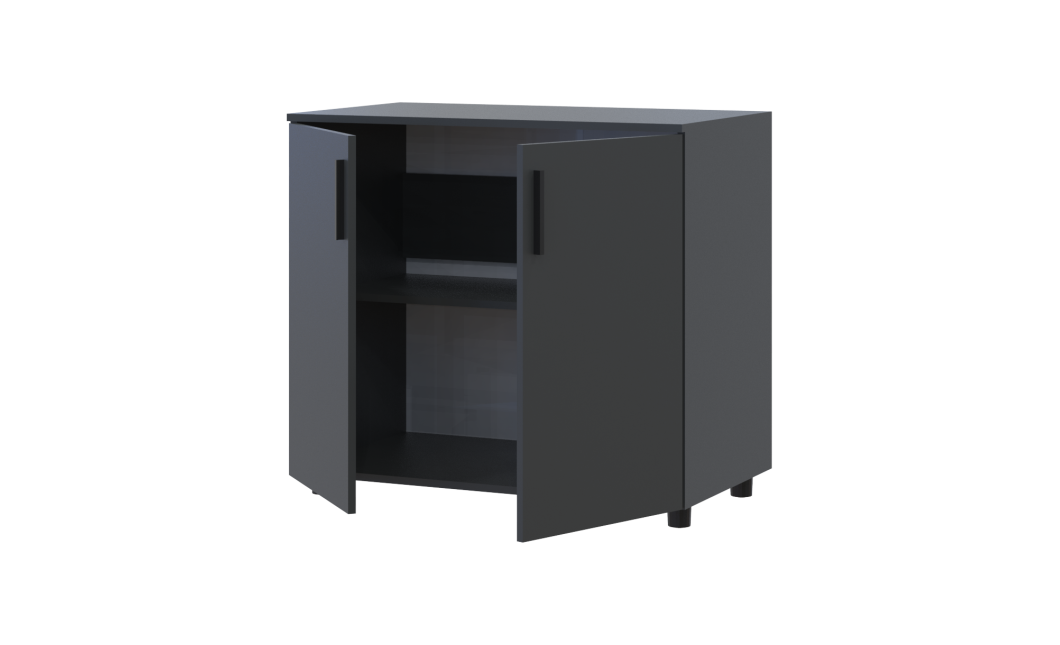 Kommode Doros Thorn Anthrazit 2 Türen 90x51,6x80 (41510149)