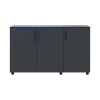 Kommode Doros Thorn Anthrazit 3 Türen 135x51,6x80 (41510173)