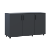 Kommode Doros Thorn Anthrazit 3 Türen 135x51,6x80 (41510173)