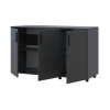 Kommode Doros Thorn Anthrazit 3 Türen 135x51,6x80 (41510173)