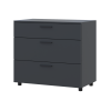 Kommode Doros Thorn Anthrazit 3 Schubladen 90x51,6x80 (41510161)