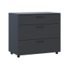 Kommode Doros Thorn Anthrazit 3 Schubladen 90x51,6x80 (41510161)