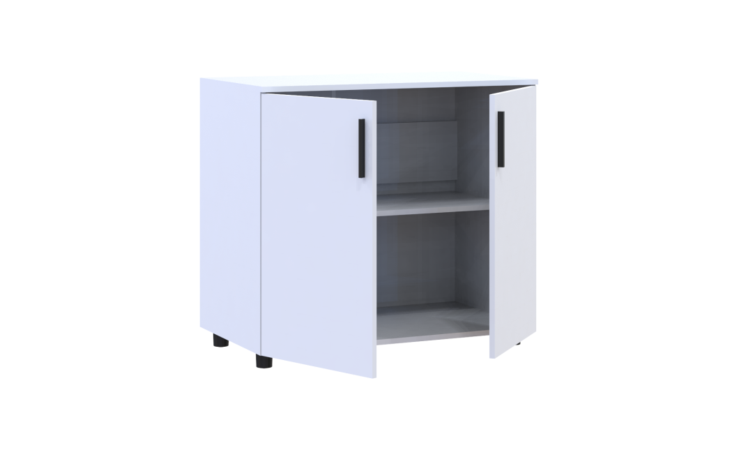 Kommode Doros Thorn Weiß 2 Türen 90x51,6x80 (41510145)