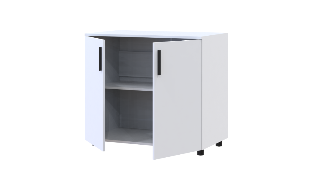 Kommode Doros Thorn Weiß 2 Türen 90x51,6x80 (41510145)