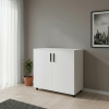 Kommode Doros Thorn Weiß 2 Türen 90x51,6x80 (41510145)